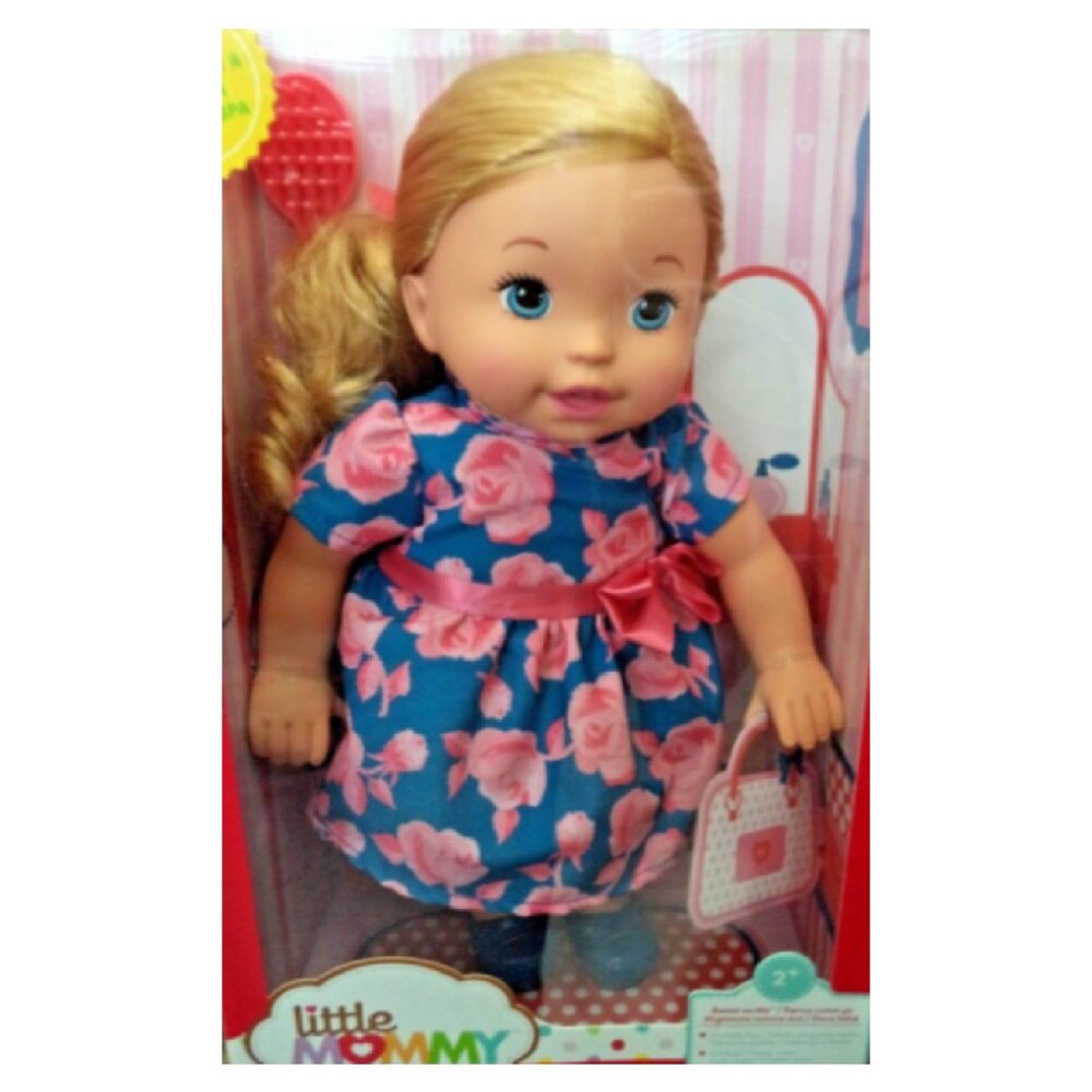 Little Mommy Sweet As Me Rose Dress Doll with Hairbrush